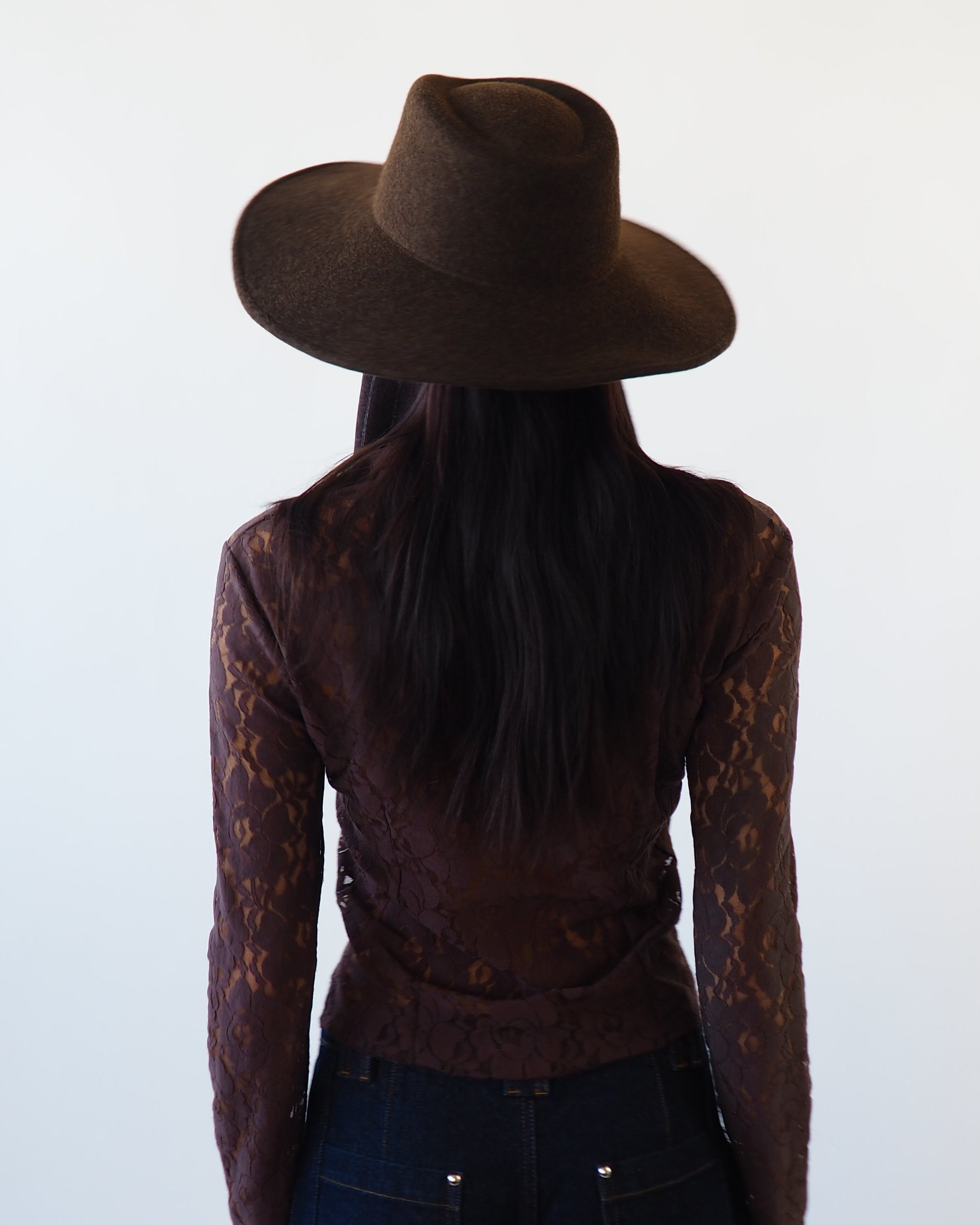 Dai Hat w. Scarves in Brown Melange - CLYDE