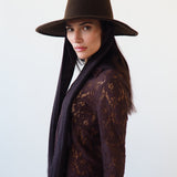 Dai Hat w. Scarves in Brown Melange - CLYDE