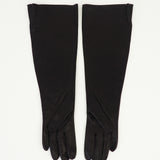 Gauntlet Gloves in Black Nappa Lambskin