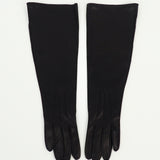 Gauntlet Gloves in Black Nappa Lambskin