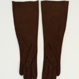 Gauntlet Gloves in Fawn Suede Lambskin - CLYDE