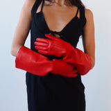 Gauntlet Gloves in Salamander Nappa Lambskin - CLYDE