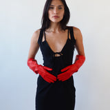 Gauntlet Gloves in Salamander Nappa Lambskin - CLYDE