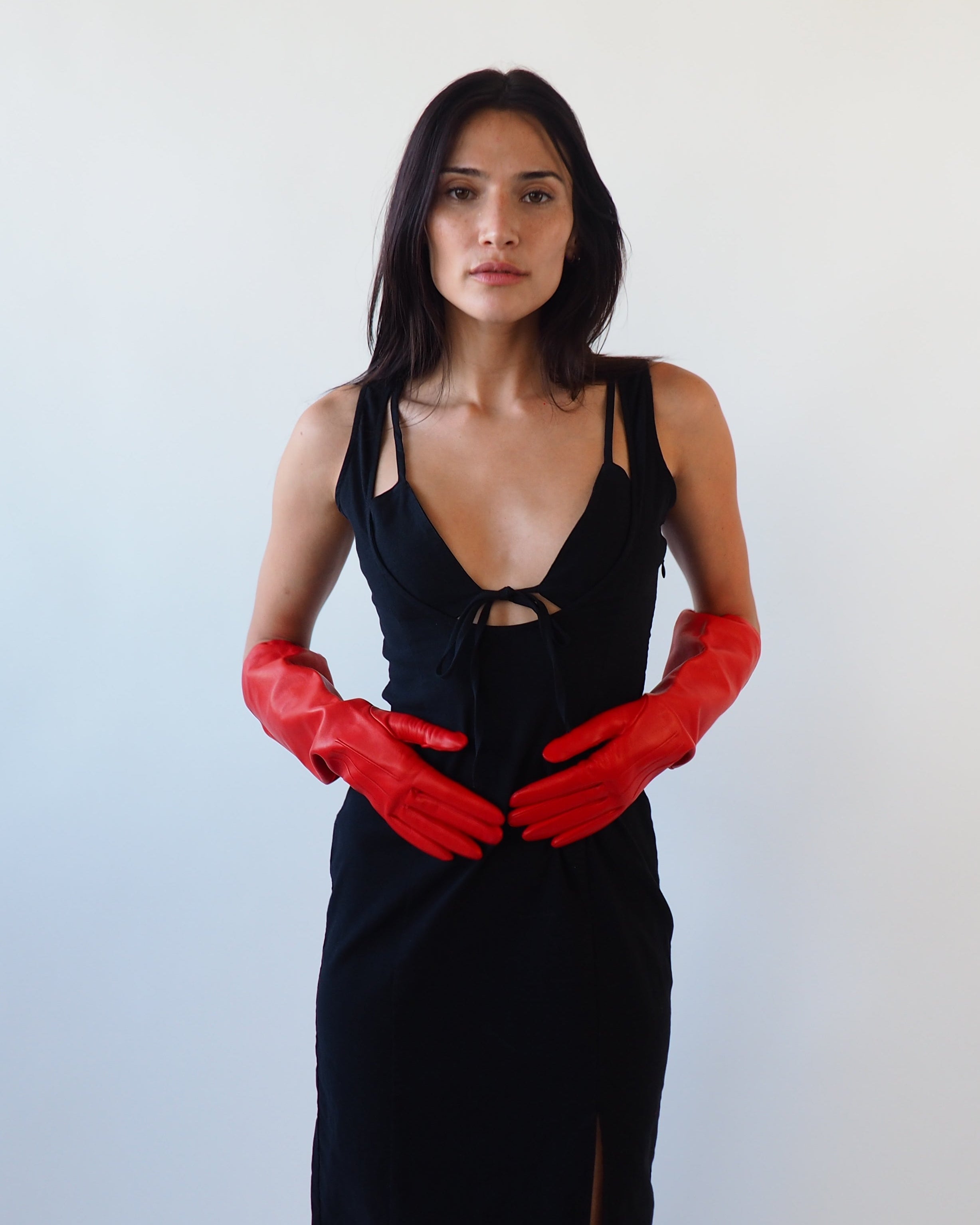 Gauntlet Gloves in Salamander Nappa Lambskin - CLYDE