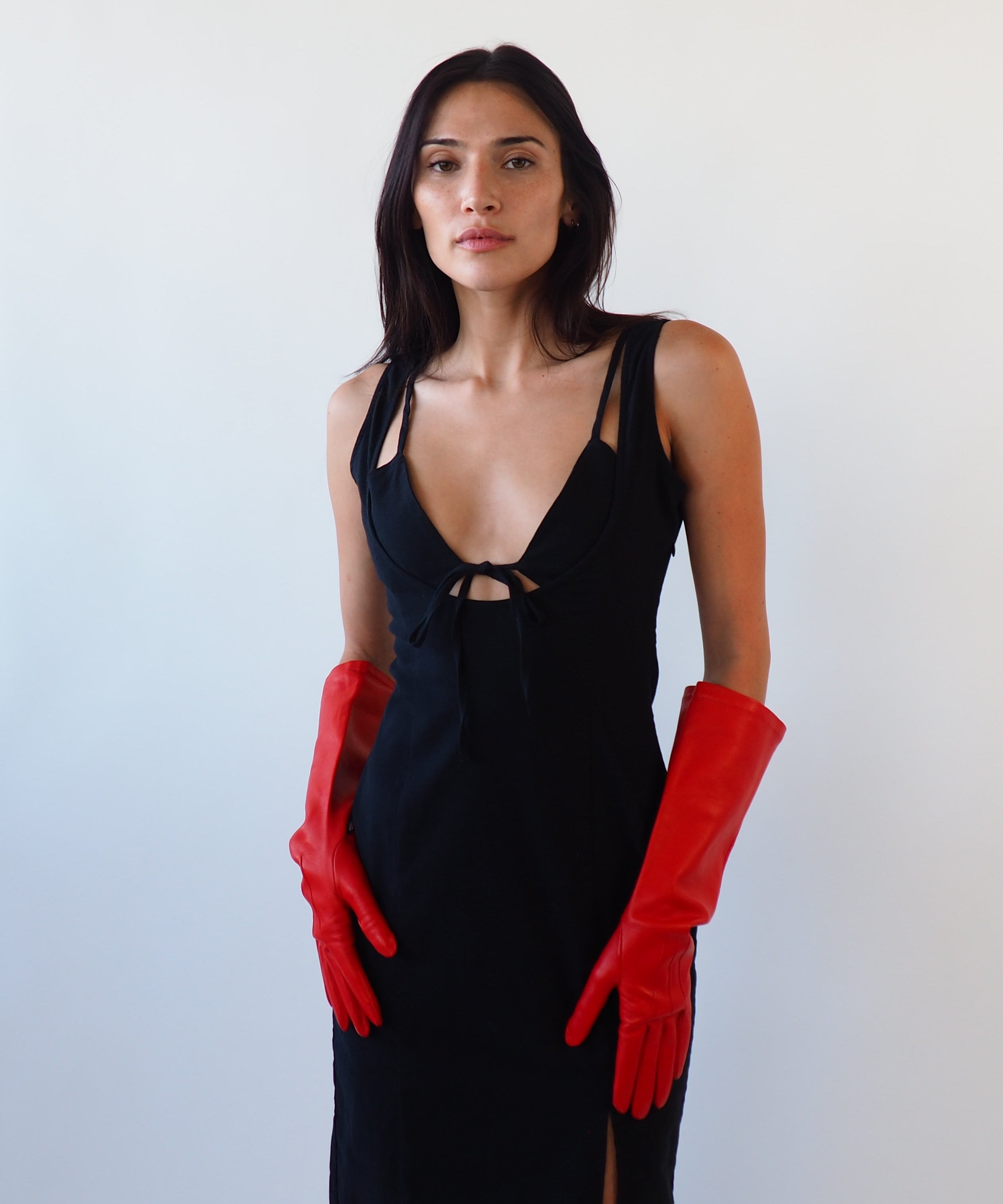 Gauntlet Gloves in Salamander Nappa Lambskin - CLYDE
