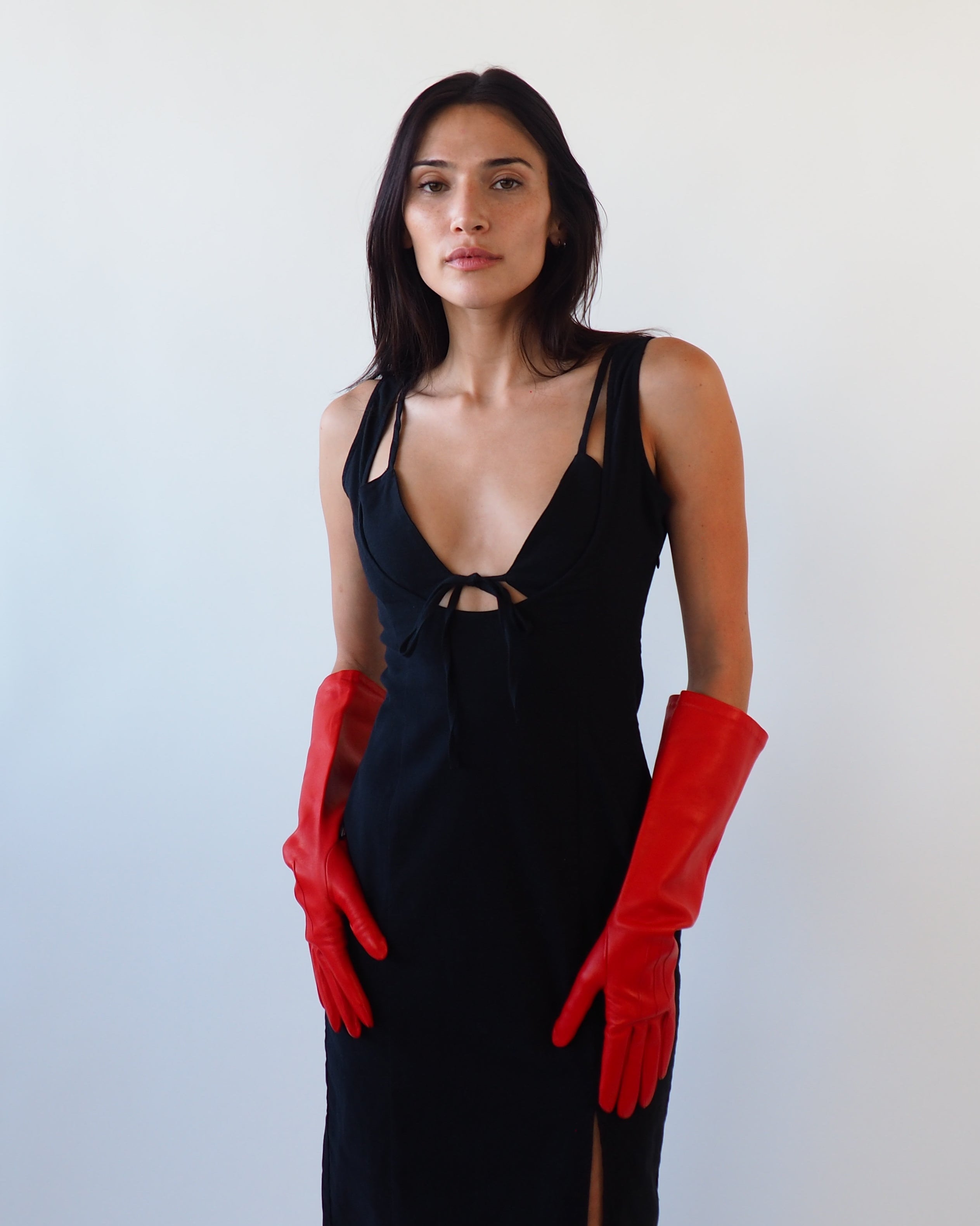 Gauntlet Gloves in Salamander Nappa Lambskin - CLYDE