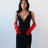 Gauntlet Gloves in Salamander Nappa Lambskin - CLYDE