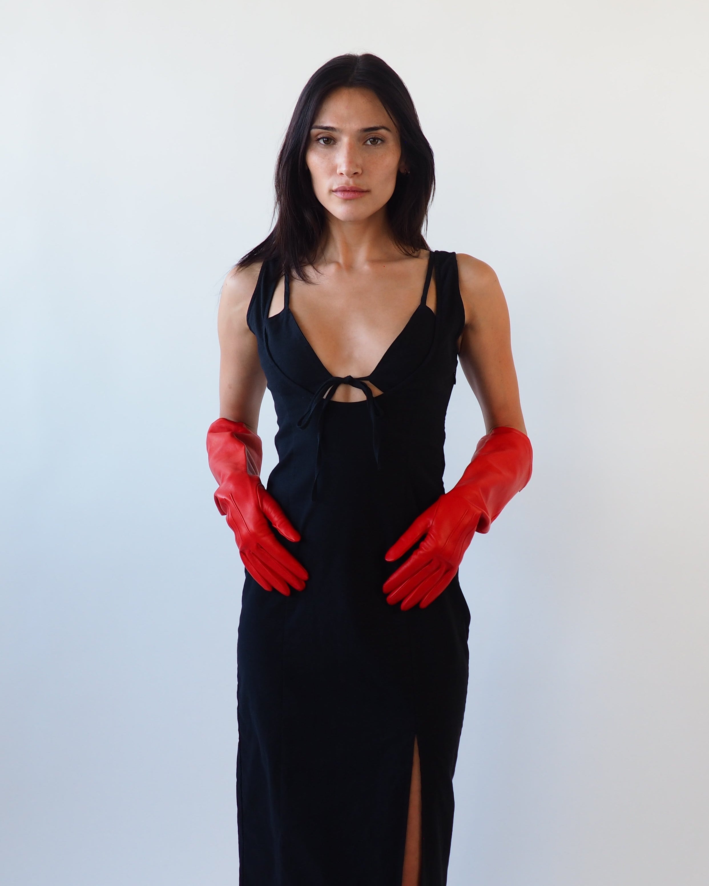 Gauntlet Gloves in Salamander Nappa Lambskin - CLYDE