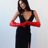 Gauntlet Gloves in Salamander Nappa Lambskin - CLYDE