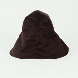 Iona Hat in Espresso Flight Satin - CLYDE