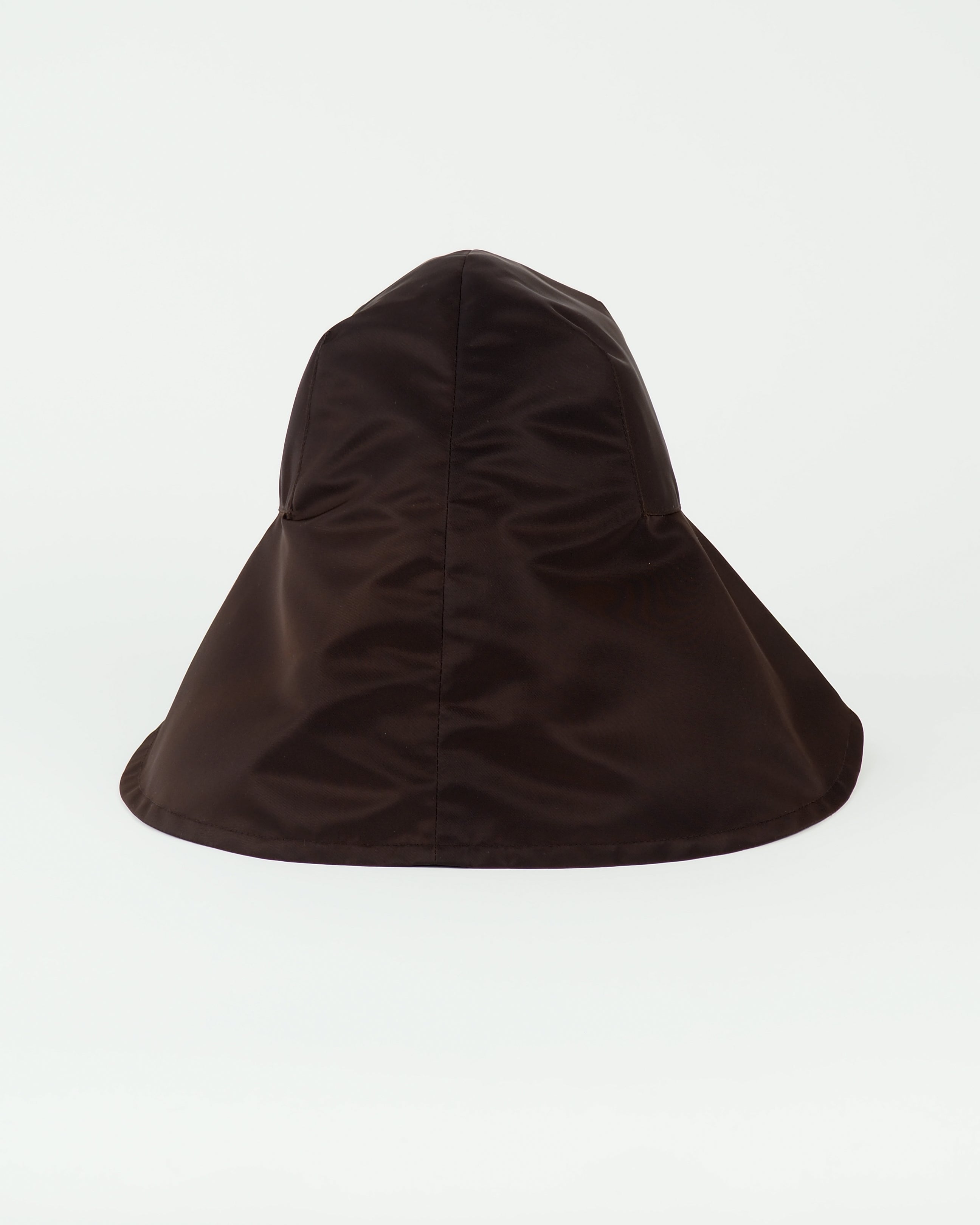 Iona Hat in Espresso Flight Satin - CLYDE
