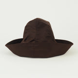Iona Hat in Espresso Flight Satin - CLYDE