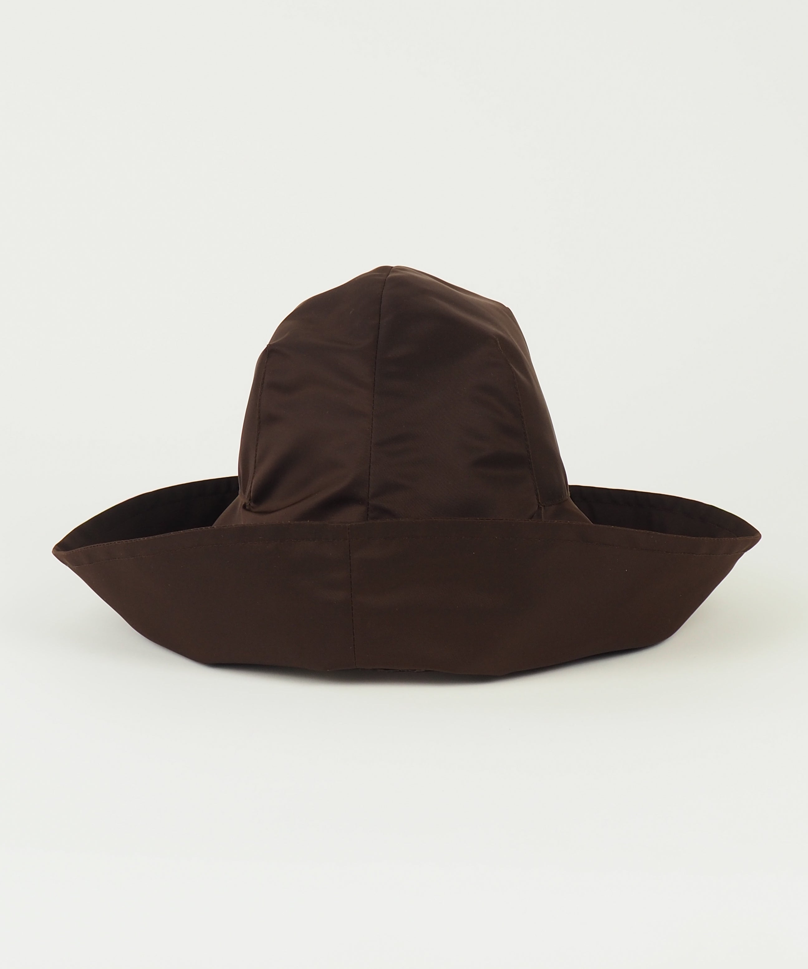 Iona Hat in Espresso Flight Satin - CLYDE