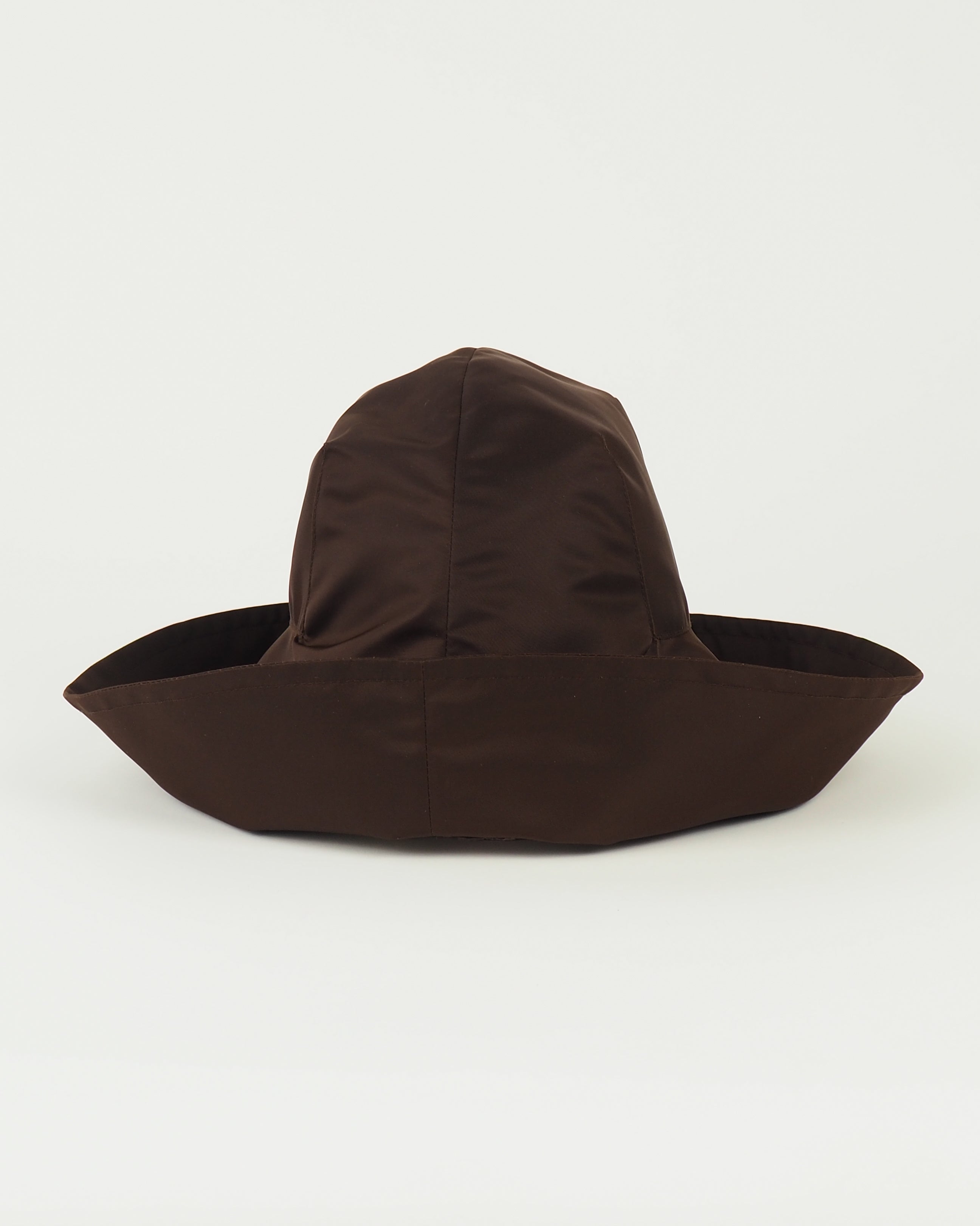 Iona Hat in Espresso Flight Satin - CLYDE