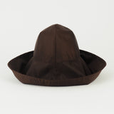 Iona Hat in Espresso Flight Satin - CLYDE