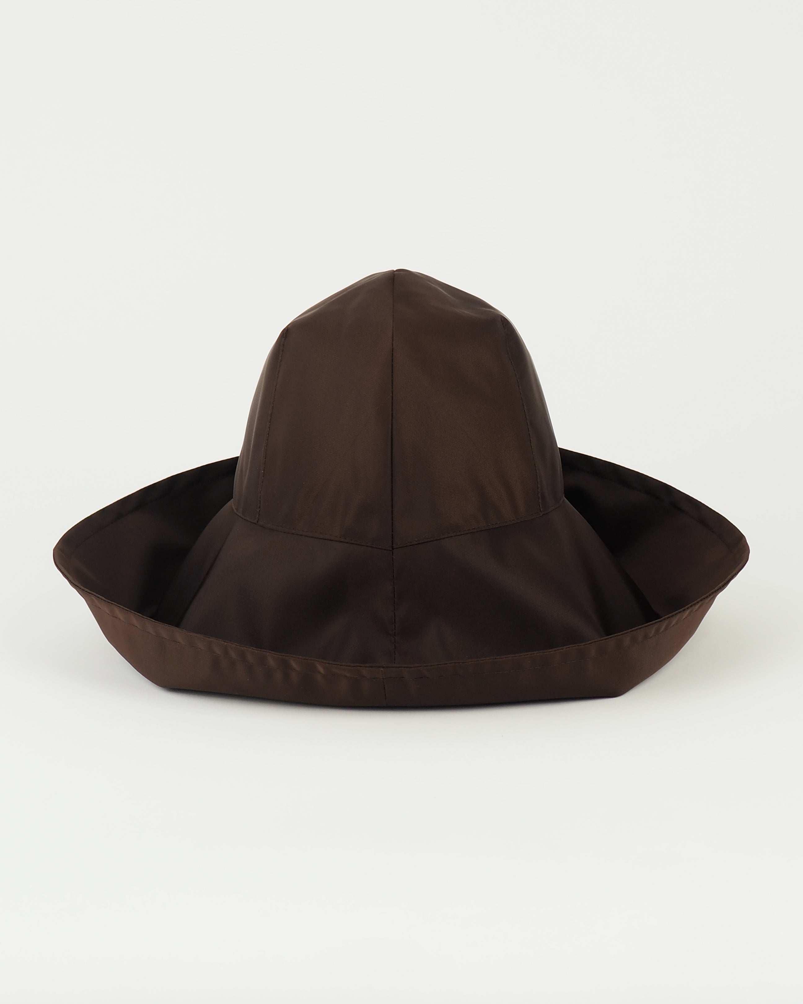 Iona Hat in Espresso Flight Satin - CLYDE