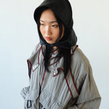 Bonnet in Black Lambskin - CLYDE
