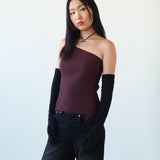 Moonlight Opera Gloves in Black Suede Lambskin - CLYDE