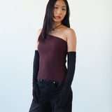 Moonlight Opera Gloves in Black Suede Lambskin - CLYDE
