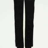 Moonlight Opera Gloves in Black Suede Lambskin - CLYDE