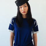 Net Beret in Black Toyo - CLYDE
