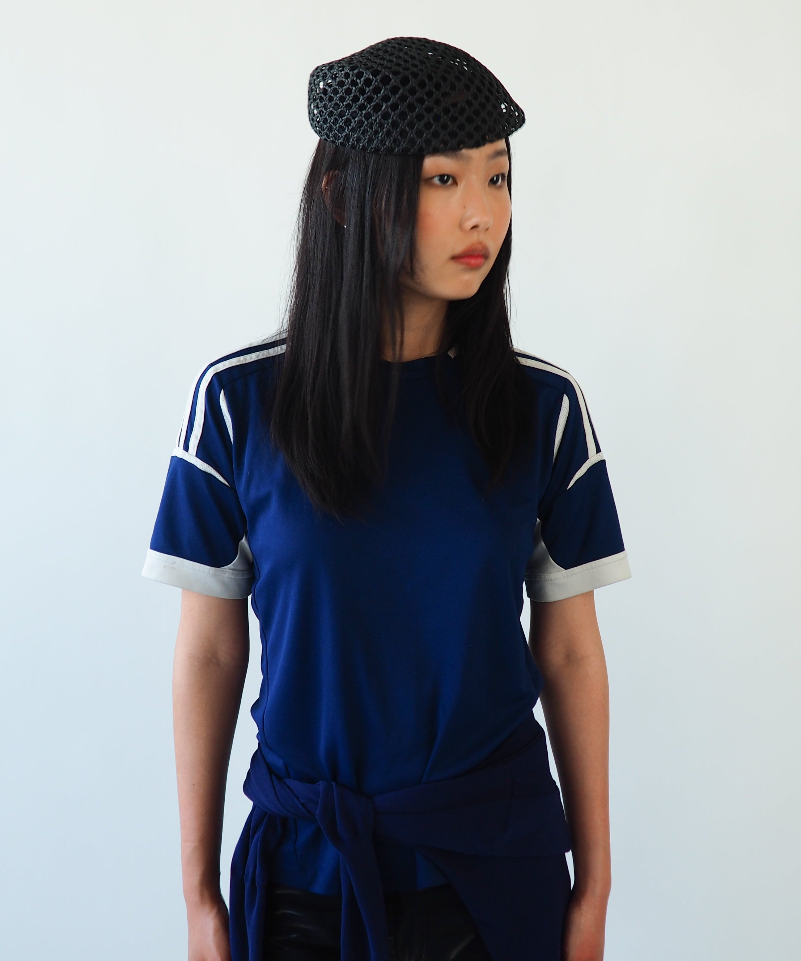 Net Beret in Black Toyo - CLYDE