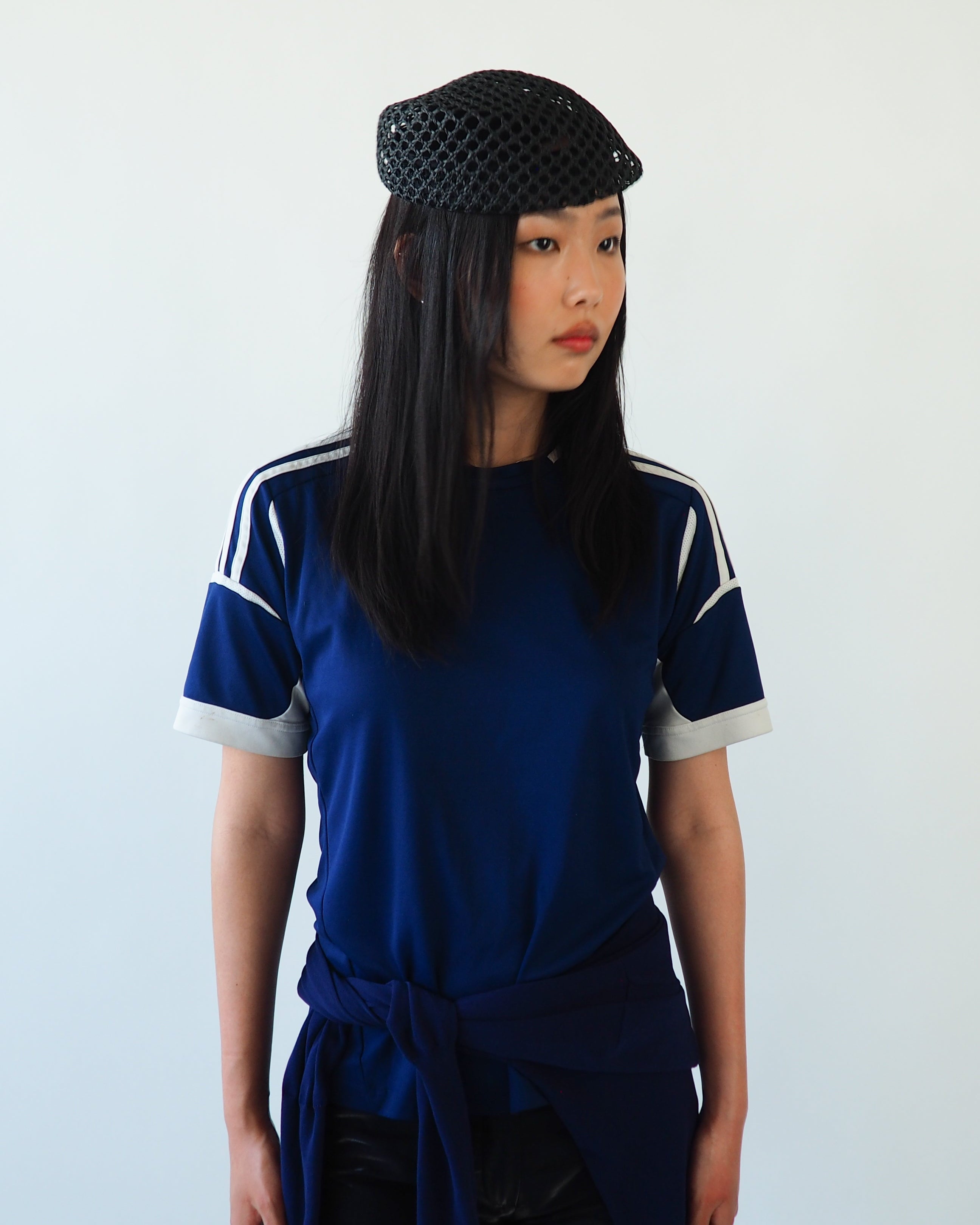 Net Beret in Black Toyo - CLYDE