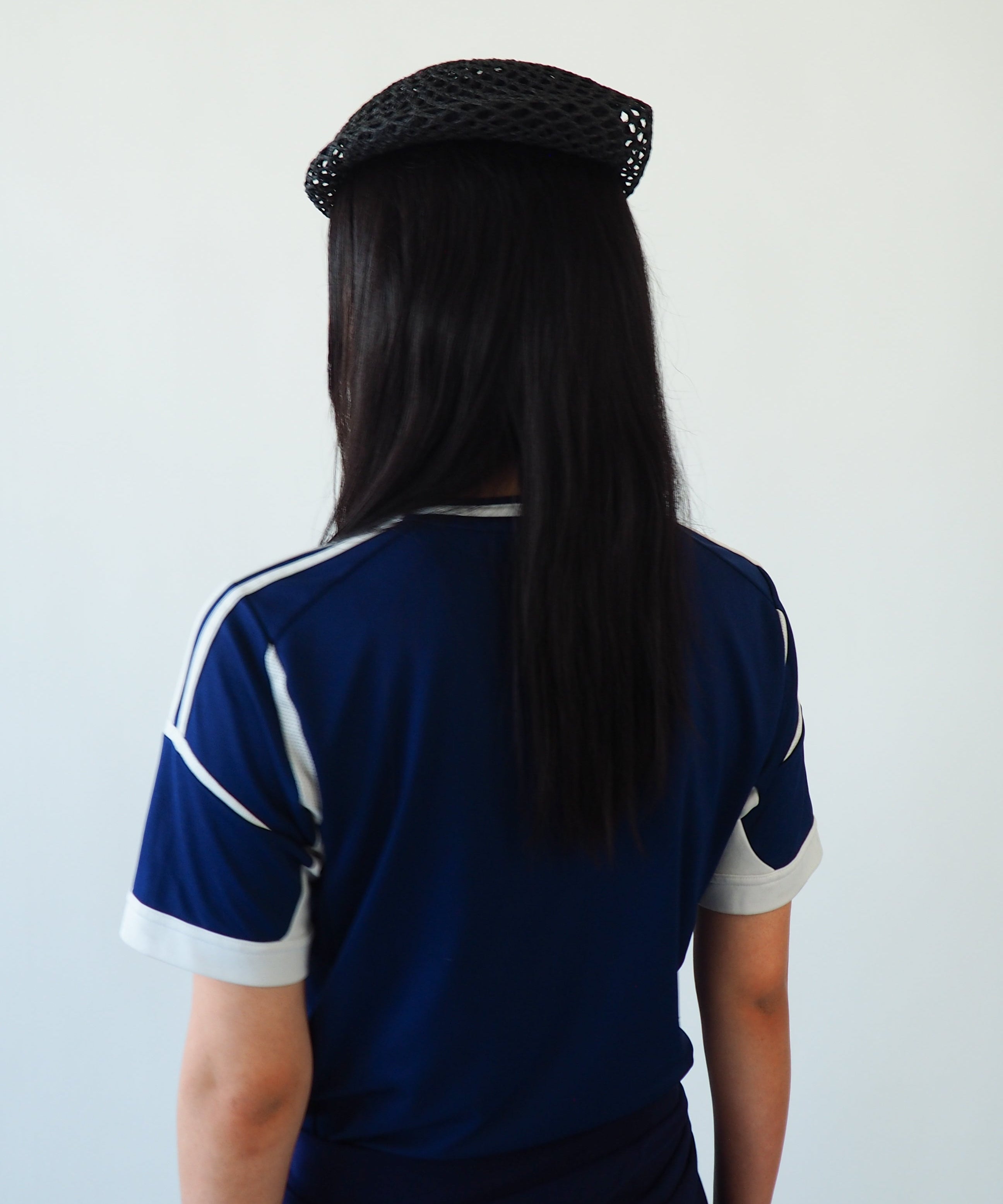 Net Beret in Black Toyo - CLYDE