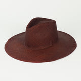 Caro Hat w. Neck Shade in Earth Brown Toquilla Straw - CLYDE