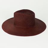 Caro Hat w. Neck Shade in Earth Brown Toquilla Straw - CLYDE