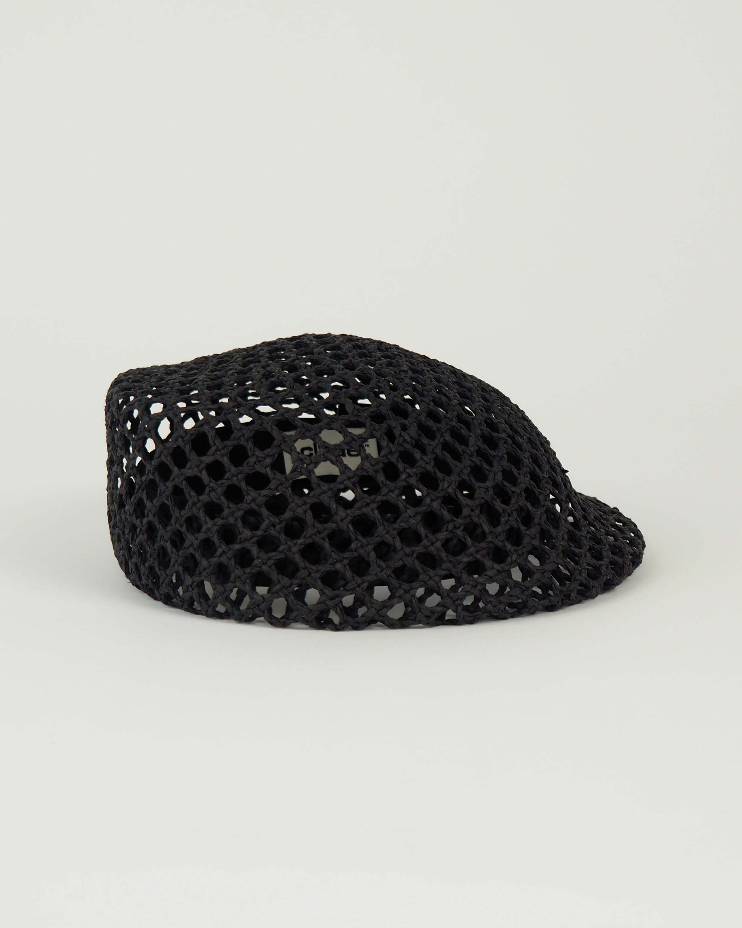 Net Beret in Black Toyo - CLYDE