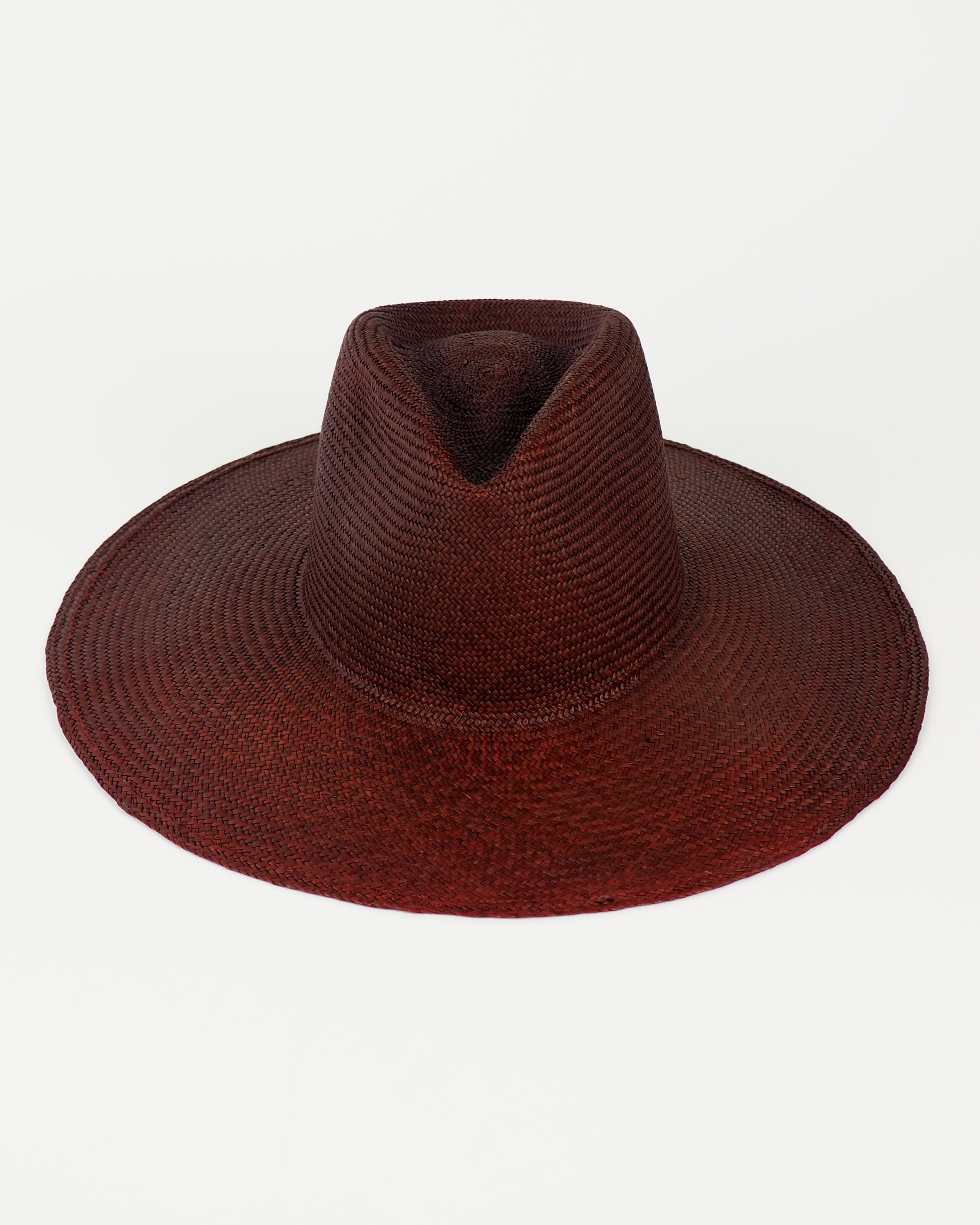 Caro Hat w. Neck Shade in Earth Brown Toquilla Straw - CLYDE