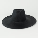 Caro Hat w. Neck Shade in Black Toquilla Straw - CLYDE