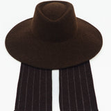 Dai Hat w. Scarves in Brown Melange - CLYDE