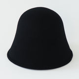 Crown Hat in Black Wool - CLYDE