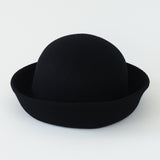 Crown Hat in Black Wool - CLYDE