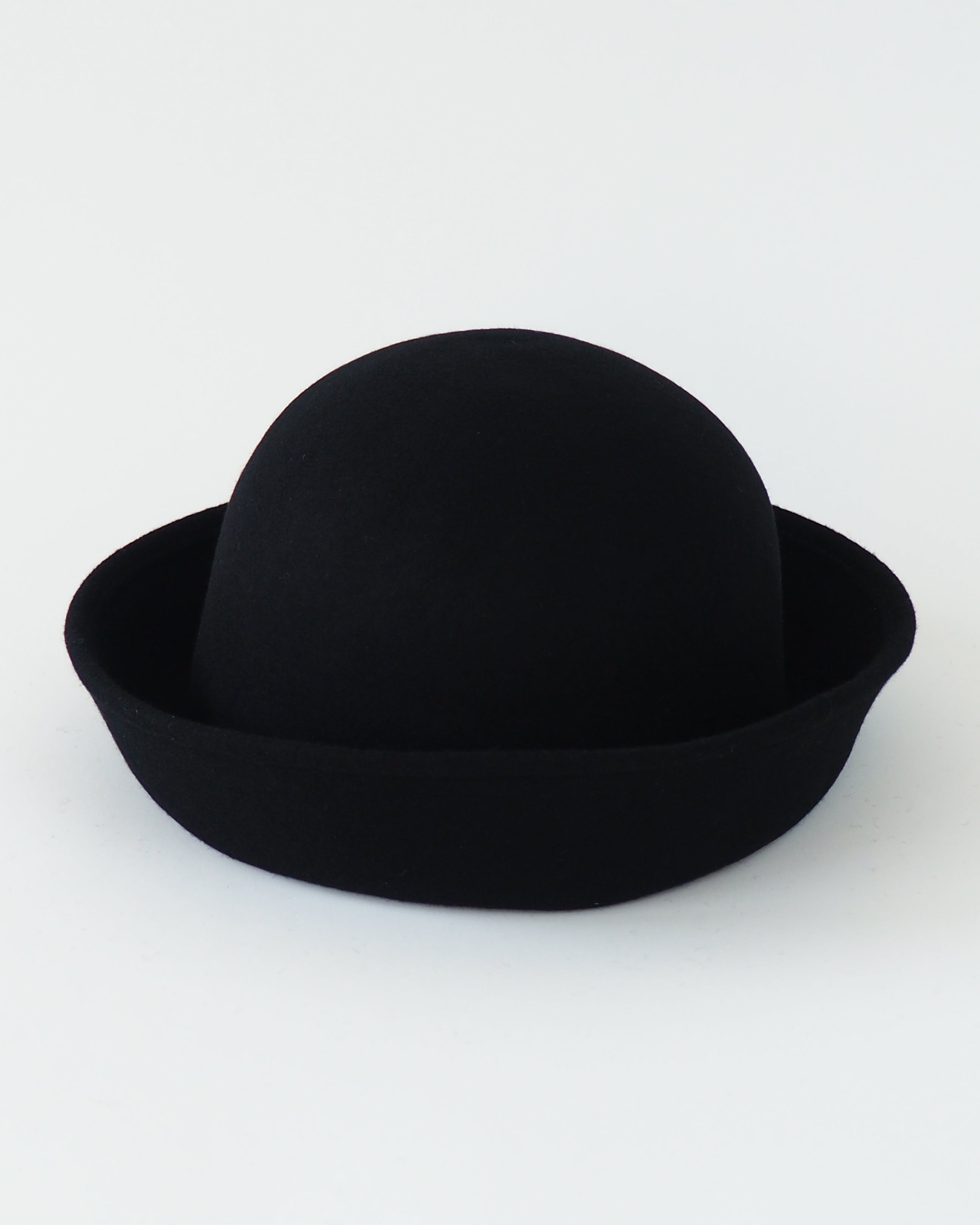 Crown Hat in Black Wool - CLYDE