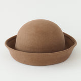 Crown Hat in Taupe Wool - CLYDE
