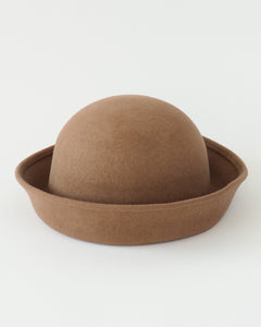 Crown Hat in Taupe Wool - CLYDE