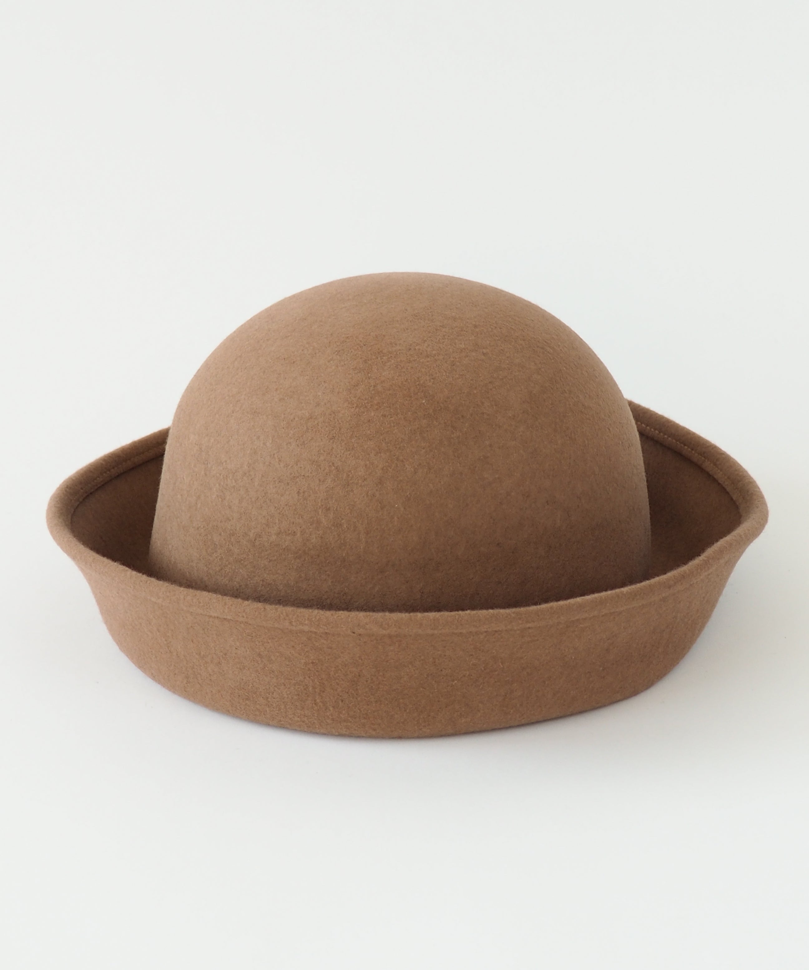 Crown Hat in Taupe Wool - CLYDE
