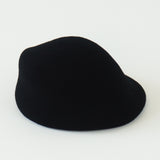 Sazy Beret in Black Wool - CLYDE