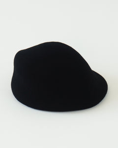 Sazy Beret in Black Wool - CLYDE