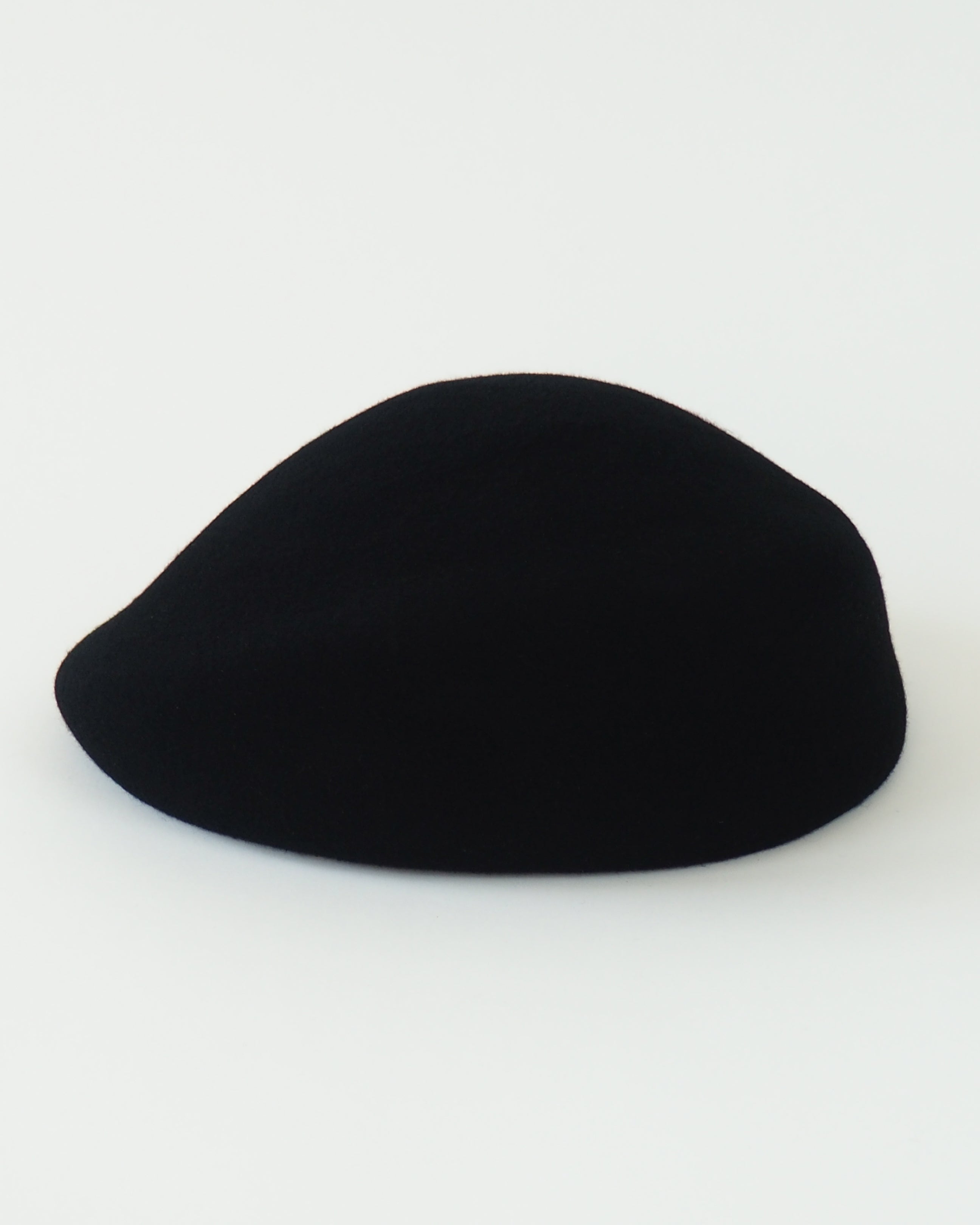 Sazy Beret in Black Wool - CLYDE