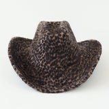Cowboy Hat in Cheetah Spot Angora - CLYDE