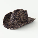 Cowboy Hat in Cheetah Spot Angora - CLYDE