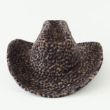 Cowboy Hat in Cheetah Spot Angora - CLYDE