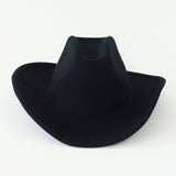 Cowboy Hat in Black Wool - CLYDE