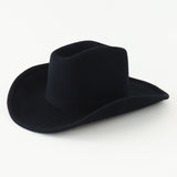 Cowboy Hat in Black Wool - CLYDE