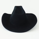 Cowboy Hat in Black Wool - CLYDE