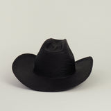 Cowboy Hat in Black Toquilla Straw - CLYDE